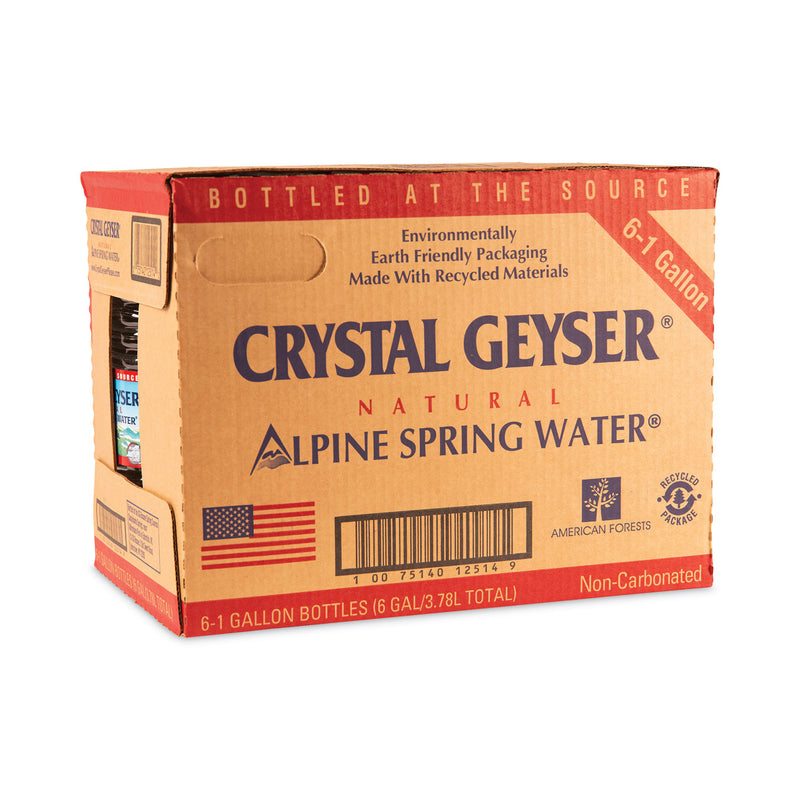 Crystal Geyser Alpine Spring Water, 1 Gal Bottle, 6/Case, 48 Cases/Pallet