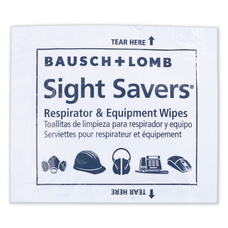 Bausch & Lomb Antibacterial Office Equipment Wet Wipes, Cloth, 5 x 8, 100/Box