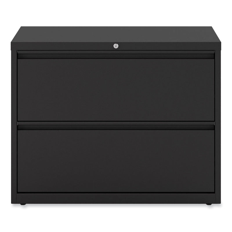 Alera Lateral File, 2 Legal/Letter-Size File Drawers, Black, 36" x 18" x 28"