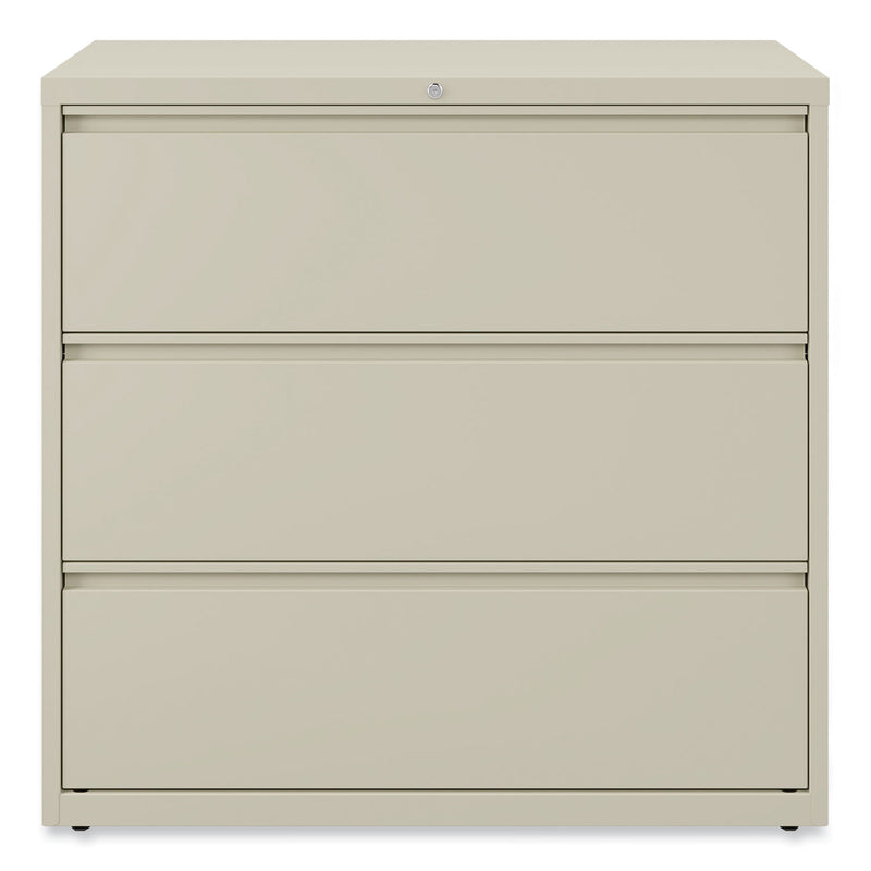 Alera Lateral File, 3 Legal/Letter/A4/A5-Size File Drawers, Putty, 42" x 18.63" x 40.25"