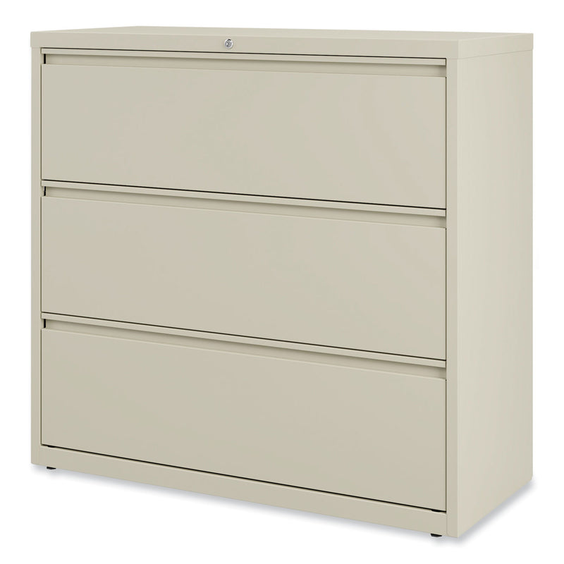 Alera Lateral File, 3 Legal/Letter/A4/A5-Size File Drawers, Putty, 42" x 18.63" x 40.25"