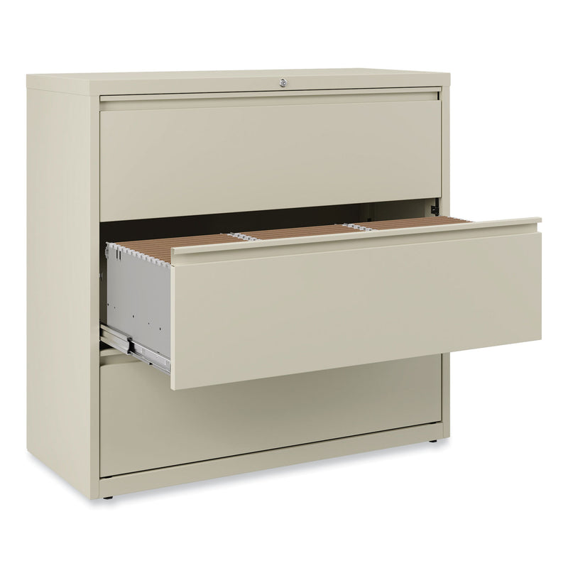 Alera Lateral File, 3 Legal/Letter/A4/A5-Size File Drawers, Putty, 42" x 18.63" x 40.25"