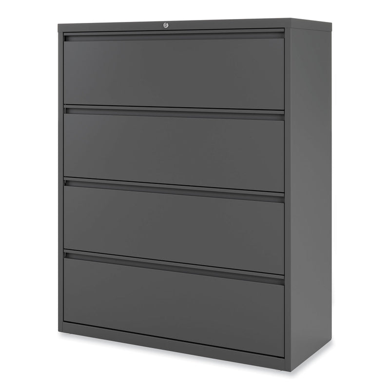 Alera Lateral File, 4 Legal/Letter/A4/A5-Size File Drawers, Charcoal, 42" x 18.63" x 52.5"