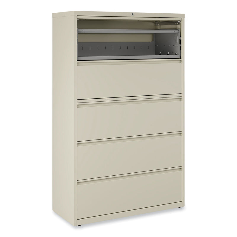 Alera Lateral File, 5 Legal/Letter/A4/A5-Size File Drawers, Putty, 42" x 18.63" x 67.63"