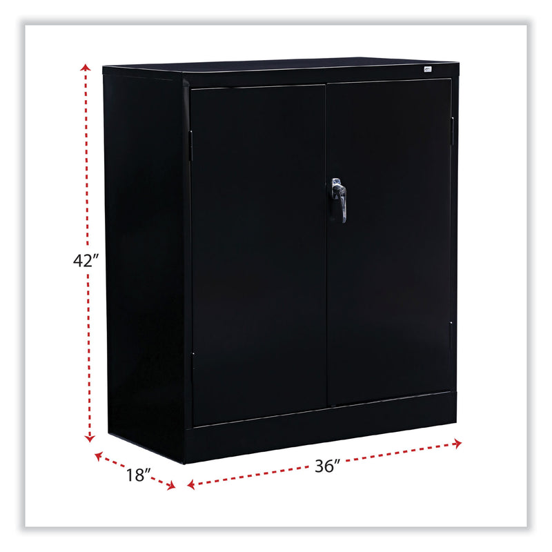 Alera Economy Assembled Storage Cabinet, 36w x 18d x 42h, Black