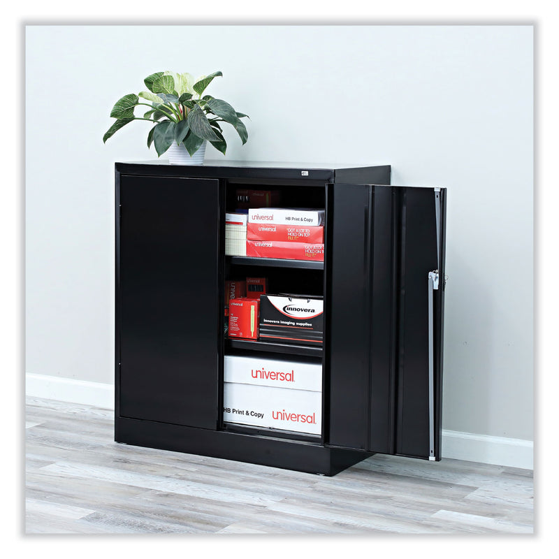 Alera Economy Assembled Storage Cabinet, 36w x 18d x 42h, Black