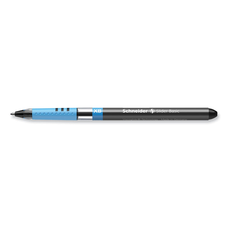 Schneider Slider Basic Ballpoint Pen, Stick, Extra-Bold 1.4 mm, Assorted Ink and Barrel Colors, 8/Pack