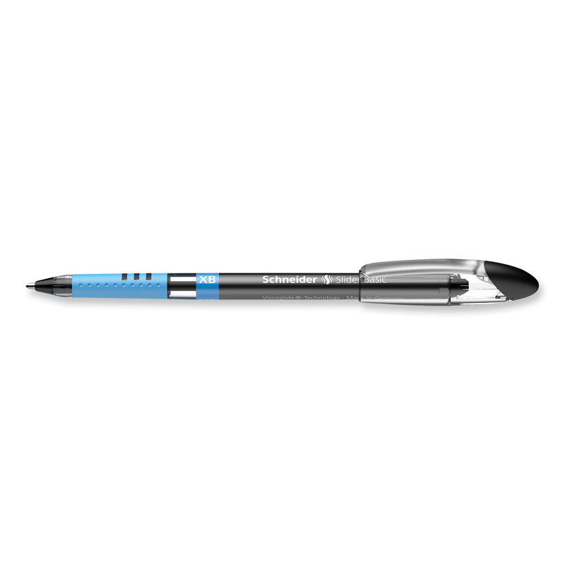 Schneider Slider Basic Ballpoint Pen, Stick, Extra-Bold 1.4 mm, Assorted Ink and Barrel Colors, 8/Pack