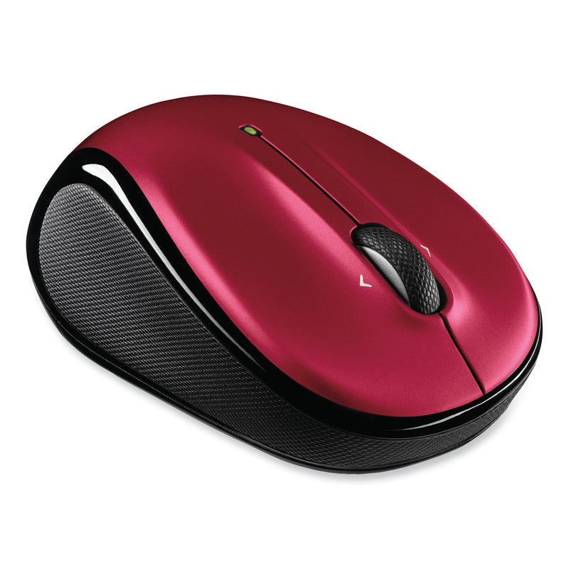 Logitech M325 Wireless Mouse, 2.4 GHz Frequency/30 ft Wireless Range, Left/Right Hand Use, Red