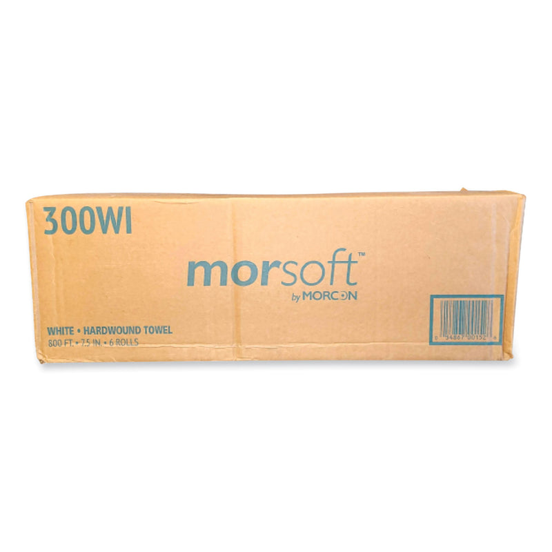 Morcon Tissue Morsoft Controlled Towels, I-Notch, 7.5" x 800 ft, White, 6/Carton