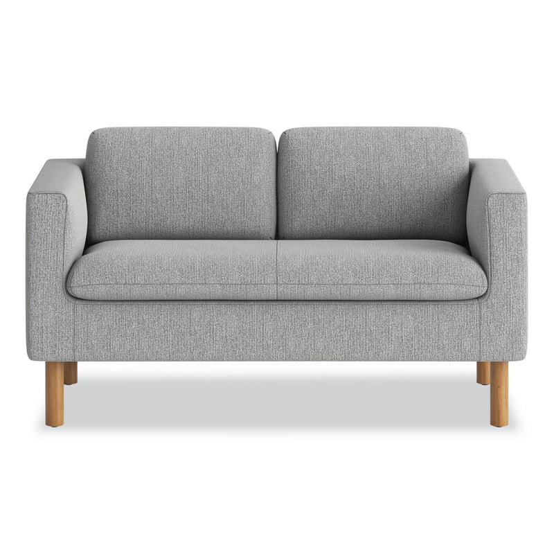 HON Parkwyn Series Loveseat, 53.5w x 26.75d x 29h, Gray