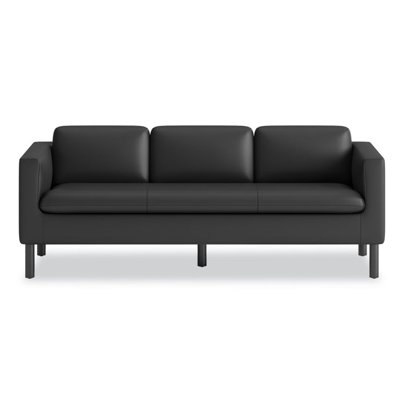 HON Parkwyn Series Sofa, 77w x 26.75d x 29h, Black