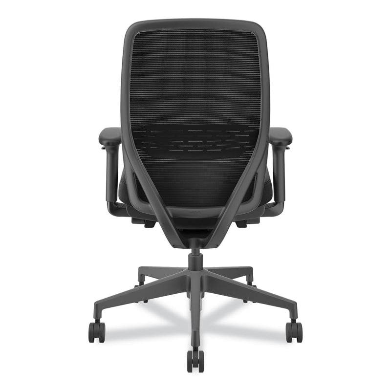 HON Nucleus Series Recharge Task Chair, Supports Up to 300 lb, 16.63 to 21.13 Seat Height, Black Seat/Back, Black Base