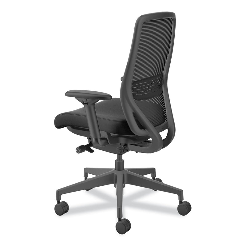 HON Nucleus Series Recharge Task Chair, Supports Up to 300 lb, 16.63 to 21.13 Seat Height, Black Seat/Back, Black Base