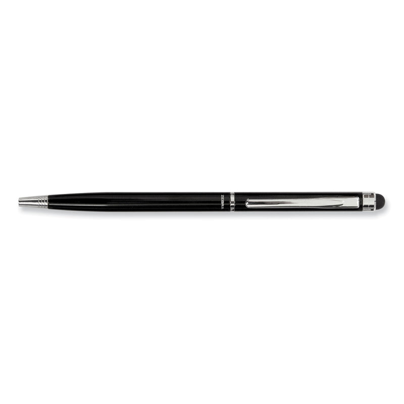 Zebra StylusPen Twist Ballpoint Pen/Stylus, Black