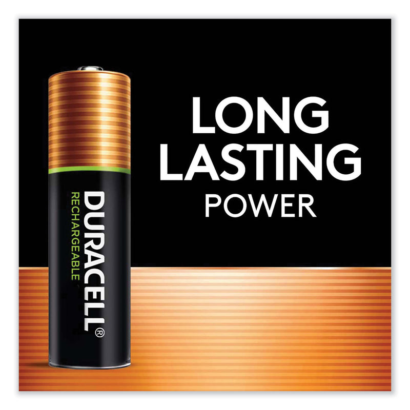 Duracell Rechargeable StayCharged NiMH Batteries, AA, 4/Pack