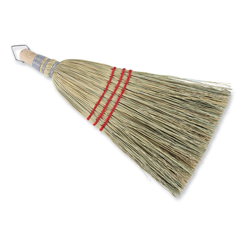 Boardwalk Corn Whisk Broom, Corn Fiber Bristles, 9" Bristle Length, Yellow, 12/Carton