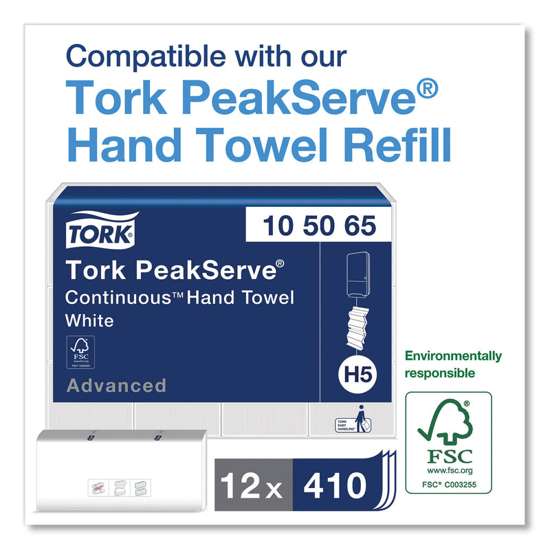 Tork PeakServe Continuous Hand Towel Dispenser, 14.57 x 3.98 x 28.74, White