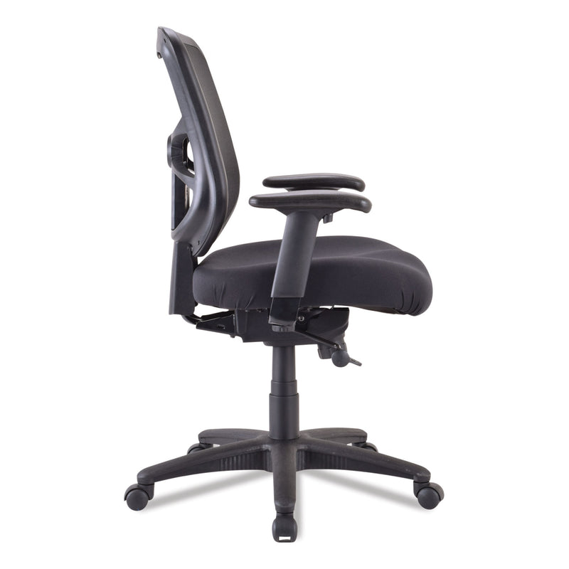 Alera Elusion Series Mesh Mid-Back Swivel/Tilt Chair, Supports Up to 275 lb, 17.9" to 21.8" Seat Height, Black