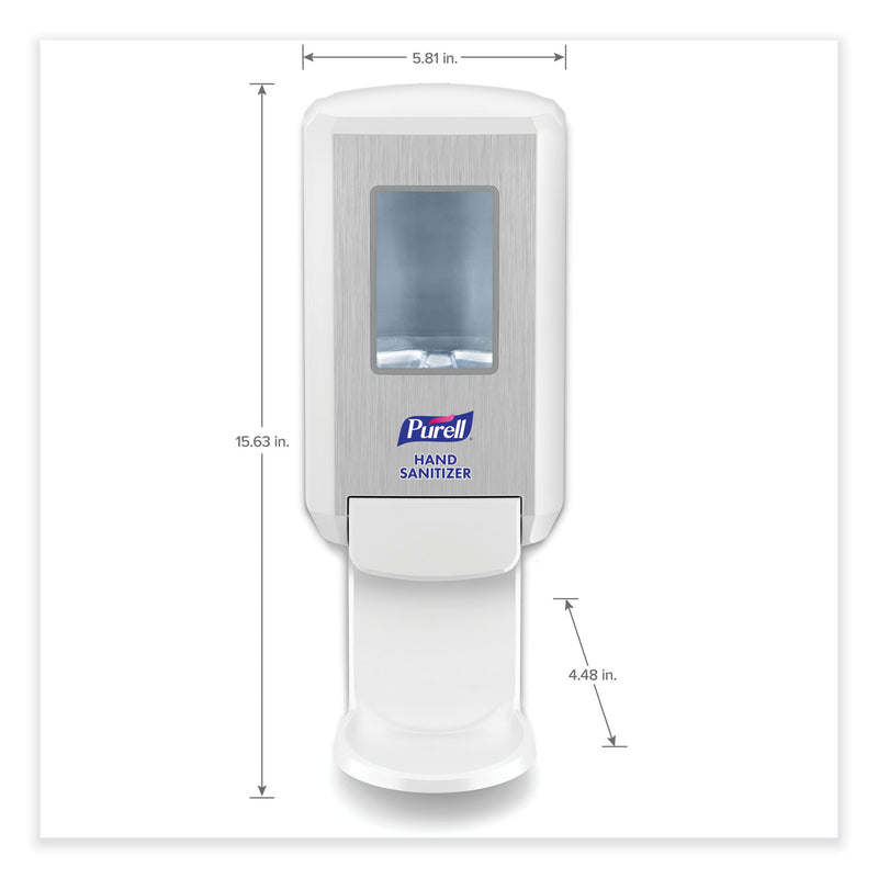 PURELL CS4 Hand Sanitizer Dispenser, 1,200 mL, 6.12 x 4.48 x 10.81, White