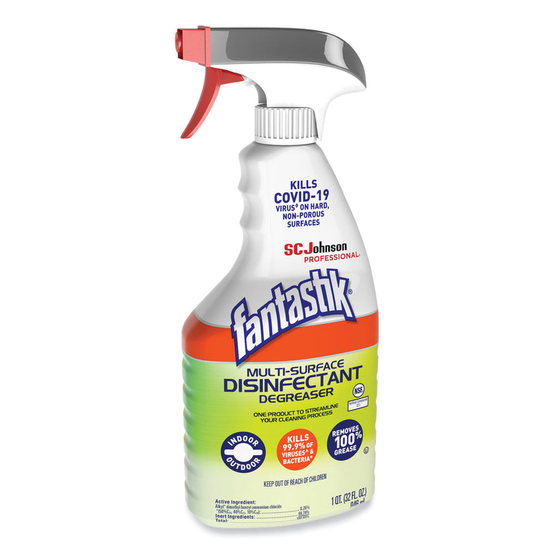 Fantastik Multi-Surface Disinfectant Degreaser, Herbal, 32 oz Spray Bottle