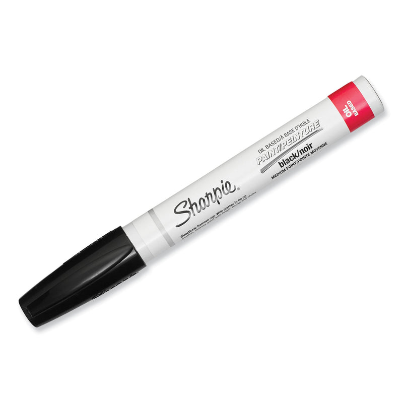 Sharpie Permanent Paint Marker, Medium Bullet Tip, Black