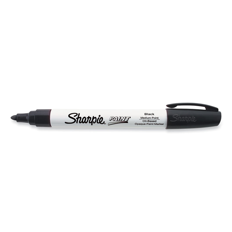 Sharpie Permanent Paint Marker, Medium Bullet Tip, Black