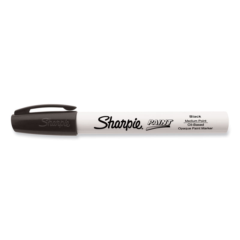 Sharpie Permanent Paint Marker, Medium Bullet Tip, Black