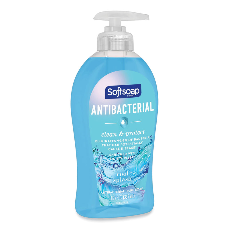 Softsoap Antibacterial Hand Soap, Cool Splash, 11.25 oz Pump Bottle