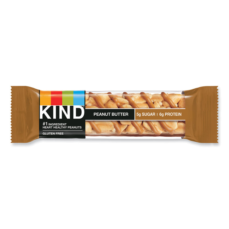 KIND Nuts and Spices Bar, Peanut Butter, 1.4 oz, 12/Pack