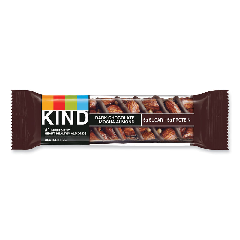 KIND Nuts and Spices Bar, Dark Chocolate Mocha Almond, 1.4 oz Bar, 12/Box