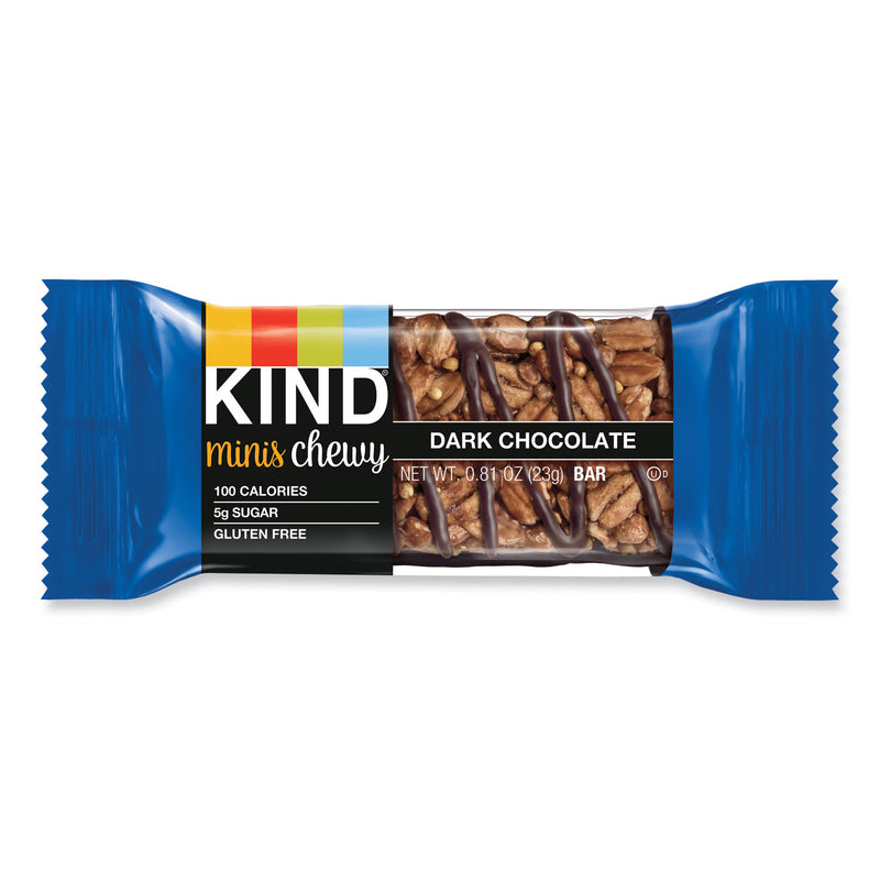 KIND Minis Chewy, Dark Chocolate, 0.81 oz,10/Pack