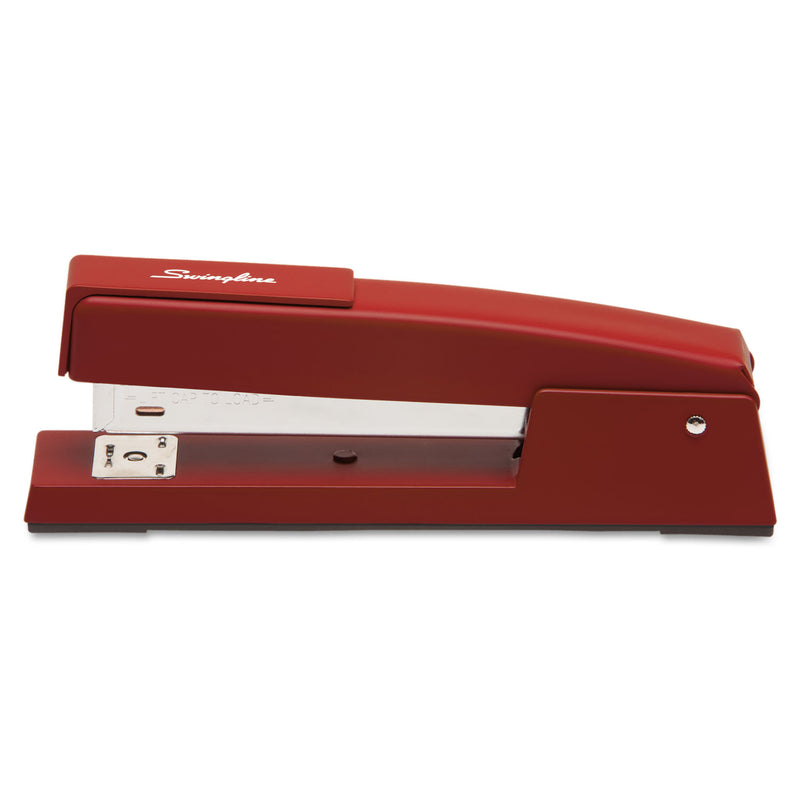 Swingline 747 Classic Full Strip Stapler, 20-Sheet Capacity, Lipstick Red